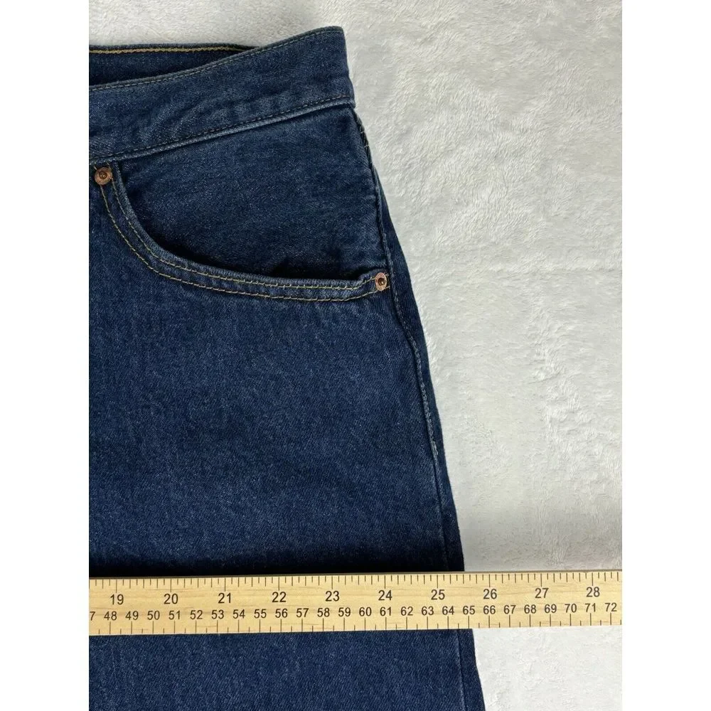Levi's Mens Jeans 501 Button Fly Blue Denim‎ Jeans Size 46x32 (42x28 Measured)